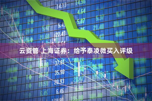 云资管 上海证券：给予泰凌微买入评级