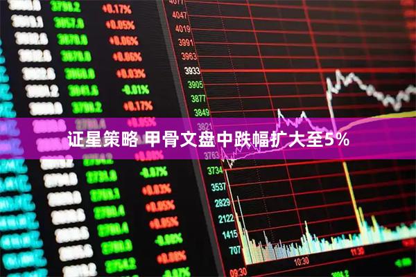 证星策略 甲骨文盘中跌幅扩大至5%