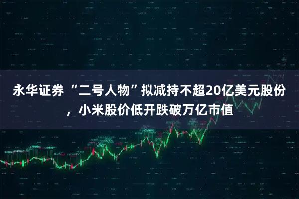 永华证券 “二号人物”拟减持不超20亿美元股份,小米股价低开跌破万亿市值