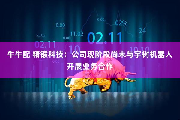 牛牛配 精锻科技:公司现阶段尚未与宇树机器人开展业务合作